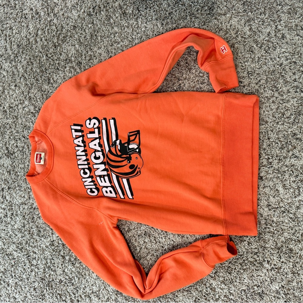 HOMAGE Orange Cincinnati Bengals Sweatshirt